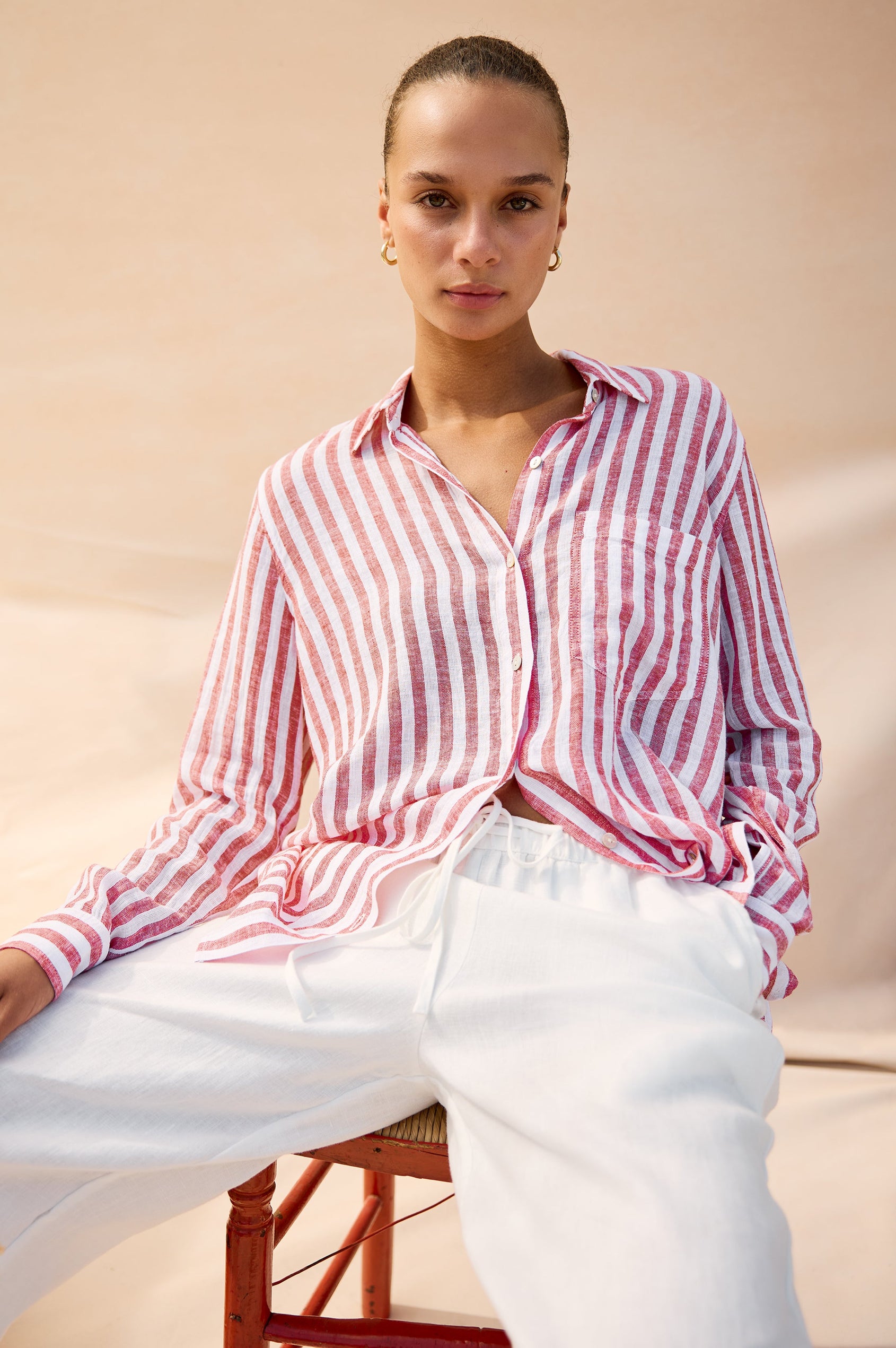 RAILS X GIADZY GIADA SHIRT  - RAVELLO STRIPE