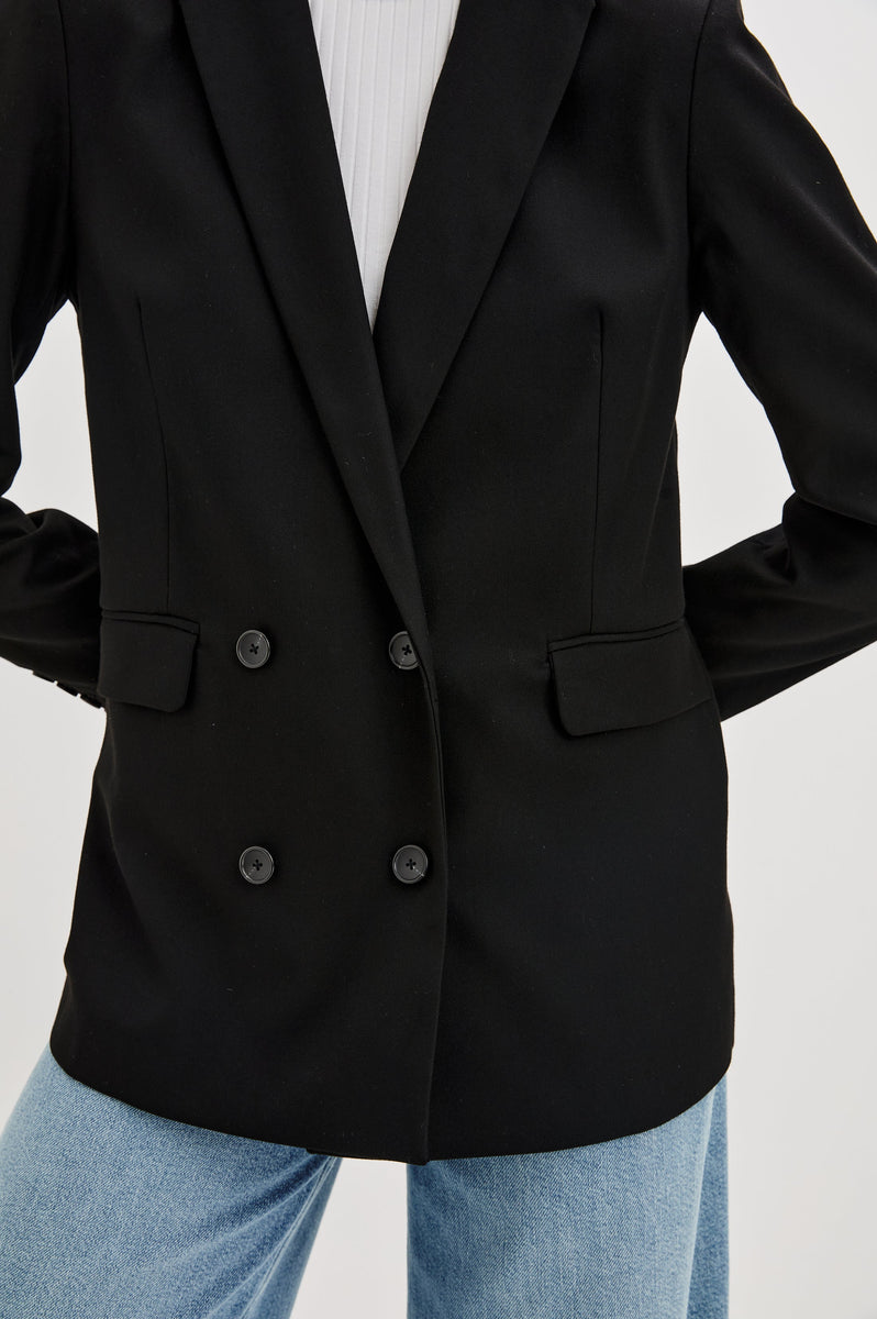 JAC BLAZER - BLACK TWILL – Rails Canada