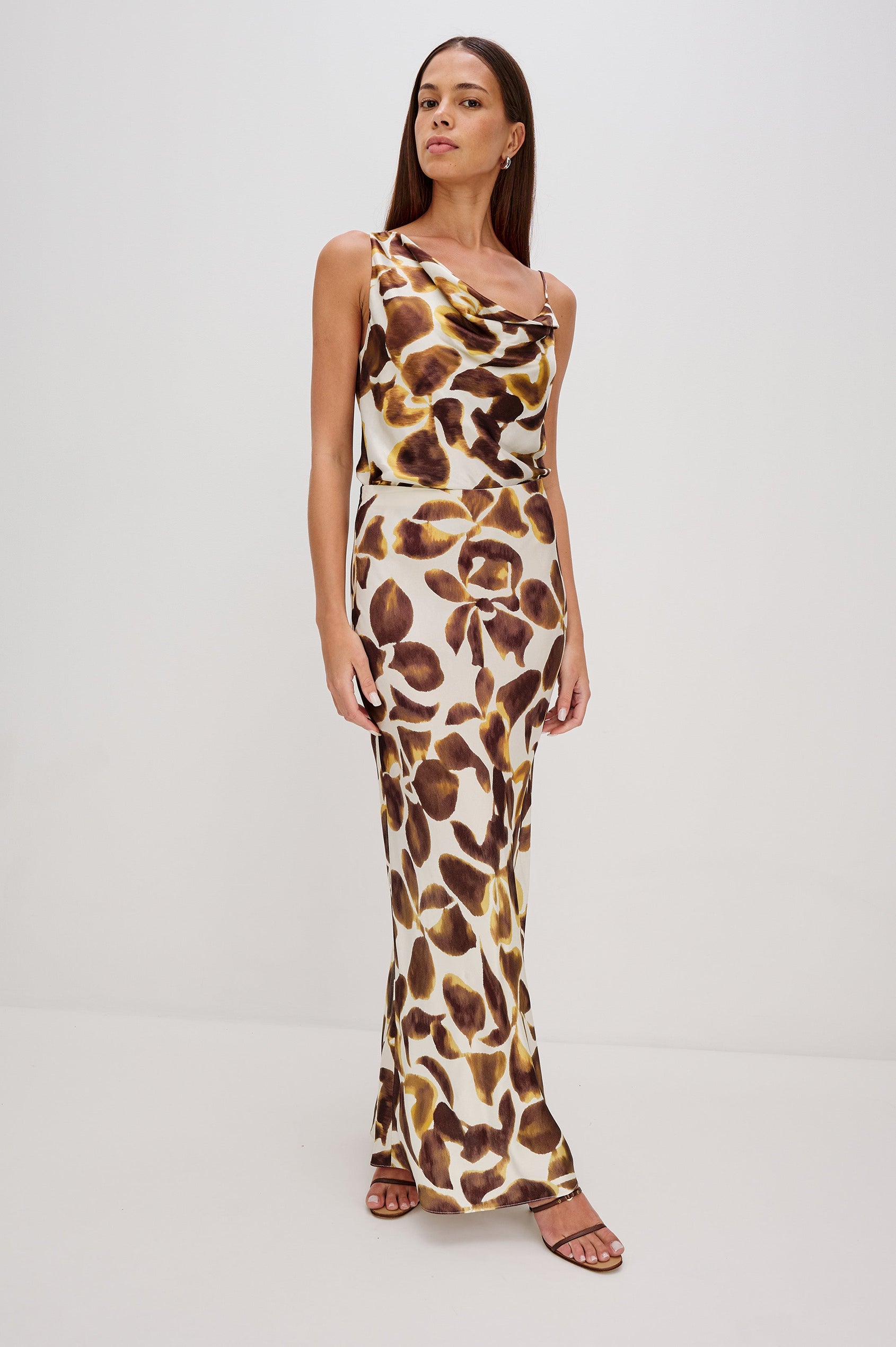 ROMINA SKIRT - ESPRESSO LILY