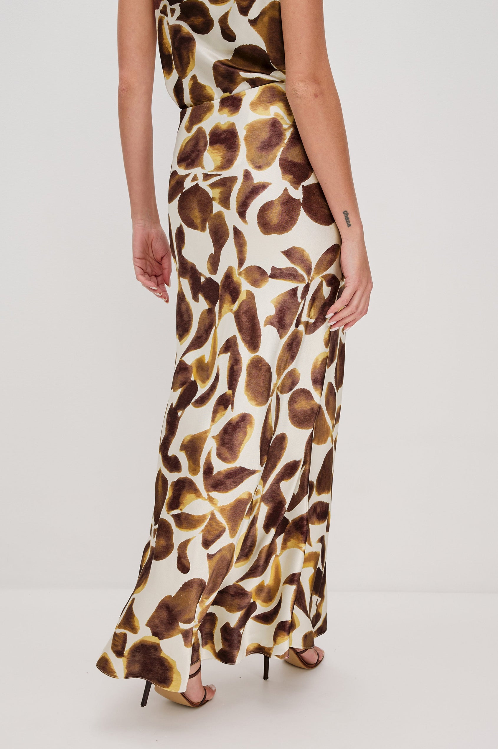 ROMINA SKIRT - ESPRESSO LILY