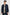 Ambrose Jacket with Button Closure and Two Front Patch Pockets and a Chest Patch Pocket in Deep Meridian Colorway - Front View Featured on Model