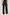 Angeleno mid rise slouchy wide leg jean with a drawstring waist tie, gromets and a raw edge waistband in a black wash Ash Black - back view featured on model.