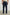 Callum Pants with a Drawstring Waist, Two Front Pockets and a Back Patch Pocket in Deep Meridian Colorway - Back View Featured on Model