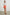 Charli Long-Sleeve Button up with a Chest Patch Pocket in Hibiscus Embroidery Colorway, with Hibiscus on white  - Front Full Body View Featured on Model