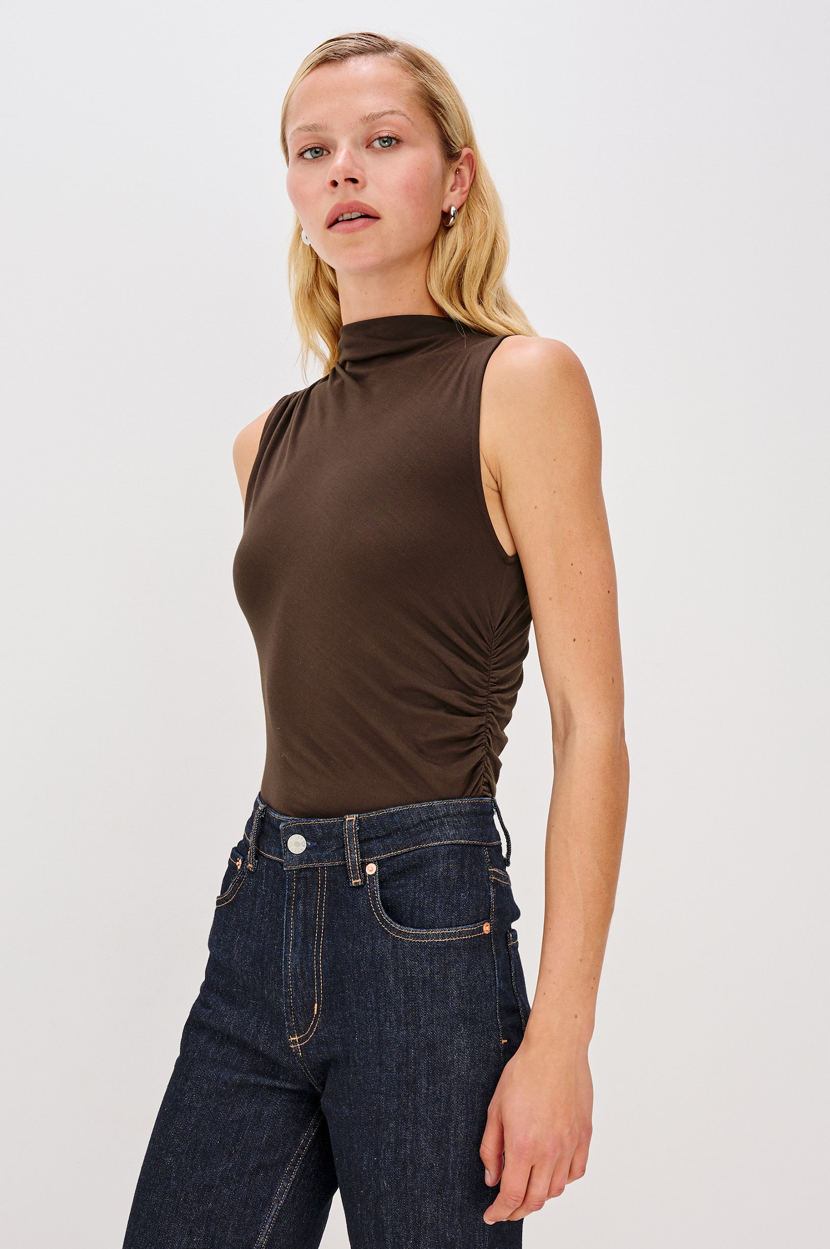 CHRISTEN TOP - ESPRESSO