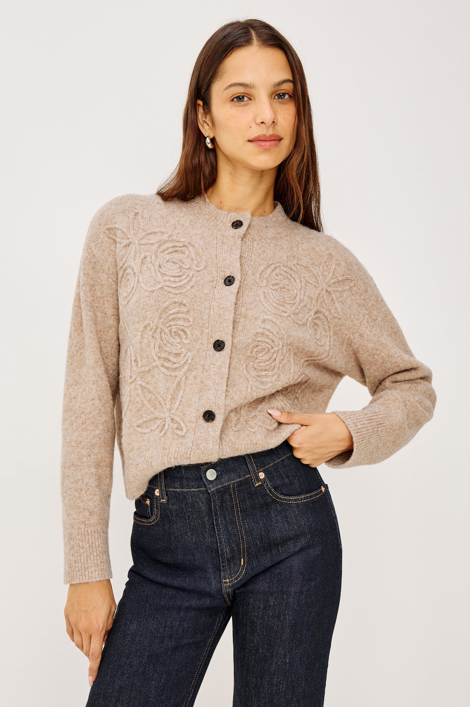 CORALEE CARDIGAN - SAND