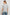 Cotton Cashmere T-shirt with Crew Neckline in Heather Grey Colorway - Back Untucked View Featured On Model