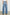 Descanso Wide Leg Denim Pants with Belt Loops, a Fabric O-Ring Belt, Two Front Pockets Plus a Coin Pocket and Two Back Patch Pockets in Cadet Blue Colorway - Back View Featured on Model