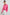 Ellis Long-Sleeve Button Down with Cuffs and a Patch Chest Pocket in Hibiscus Colorway - Front tucked View Featured on Model