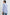 Elsa Long-Sleeve Button Down Shirt with Chest Patch Pocket in Mariner White Stripe Colorway, Vertical Blue and White Stripes - Back View Featured on Model