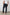 Emmerson Pants with a Drawstring Waist, Two Front Pockets, Two Side Flap Pockets and Two Back Welt Pockets in Washed Black Colorway - Back View Featured on Model