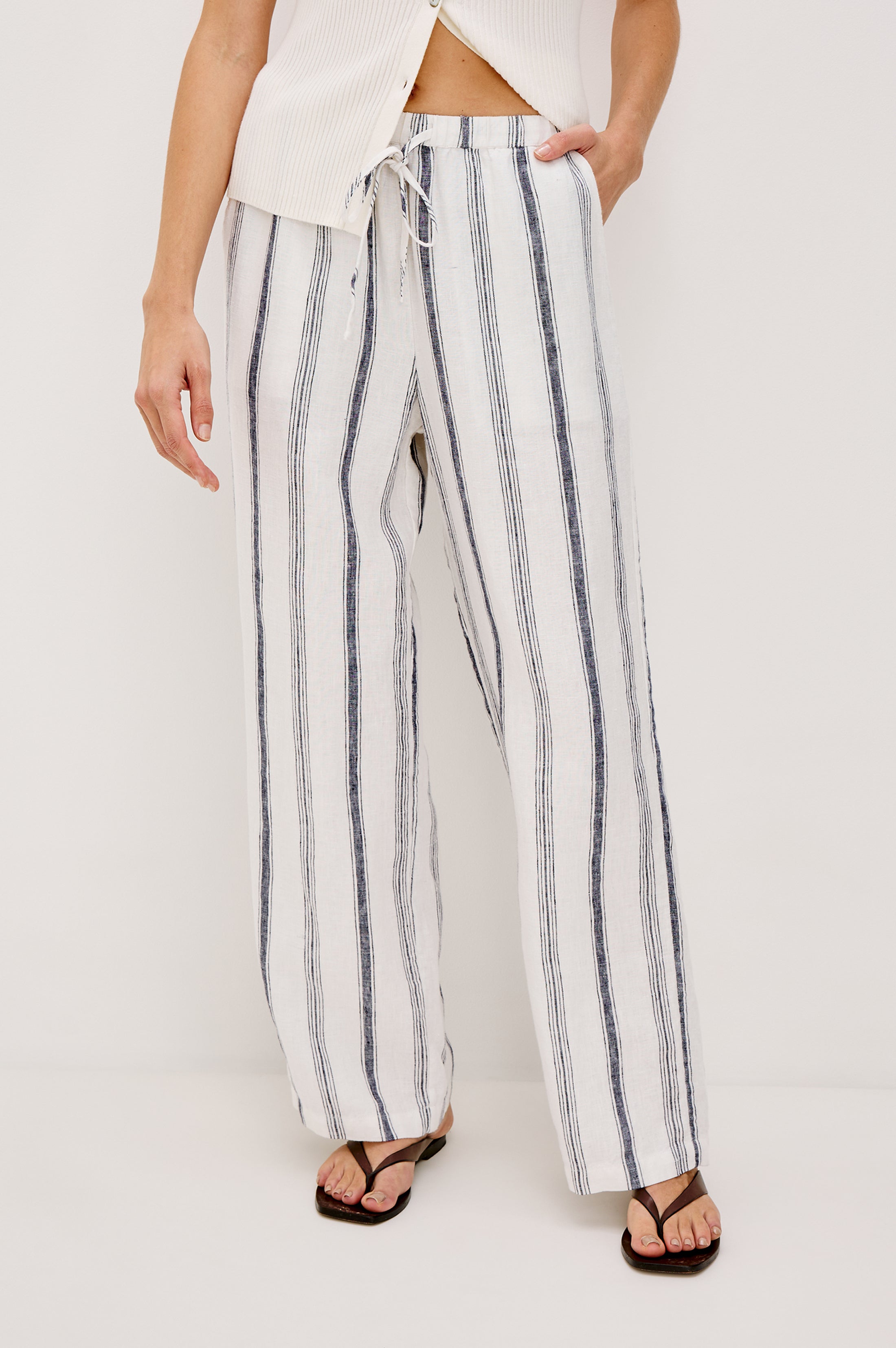 EMMIE PANT - TAVERNA STRIPE – Rails Canada
