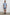 Fairfax short sleeve button up shirt with collar in Abstract Block Blue - full body front view on model