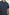 Fairfax short sleeve button up shirt with collar in Navy Etch - close up of details
