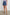 Foster Shorts with Paperbag Drawstring Waist, Large Front Pockets and Decorative Back Pockets in Classic Blue Colorway - Front View Featured on Model
