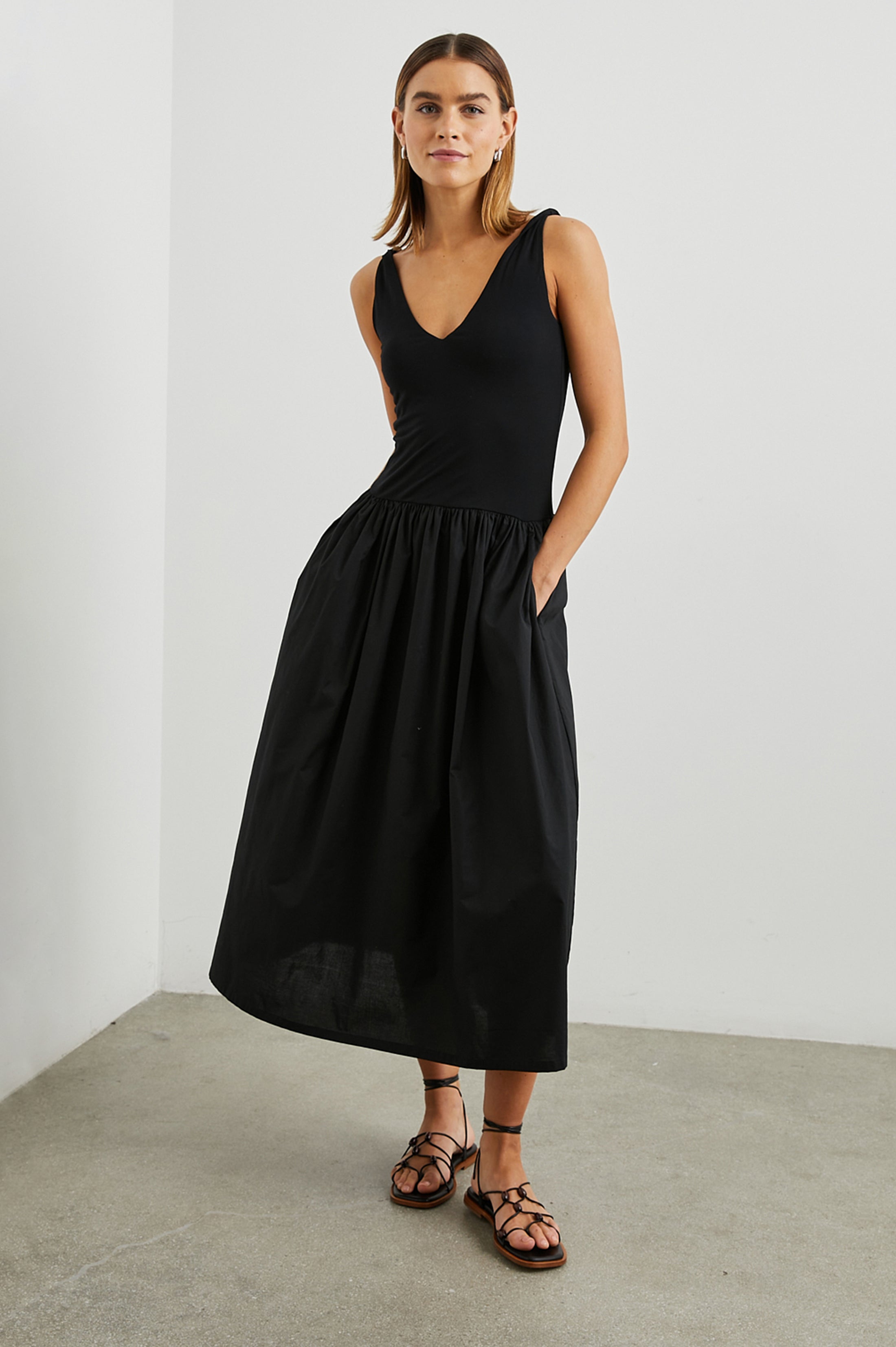 FRANCA DRESS - BLACK – Rails Canada