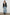 Geneva Long-Sleeve Cardigan with Two Front Patch Pockets and Button Closure in Black Ivory Colorway, with Ivory neckline, closure and pocket openings on Black - Front Full Body View Featured on Model