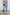 Getty Crop Wide Leg Denim Pants with Belt Loops, Two Front Pockets and Two Back Patch Pockets in Light Indigo Patchwork Colorway, with large patches in blues - Back View Featured on Model