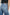 Getty Crop Wide Leg Denim Pants with Belt Loops, Two Front Pockets and Two Back Patch Pockets in Tradewind Colorway - Back View Featured on Model