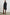 Harmony Long-Sleeve Mini Dress with Buttons Down the Front, Buttoned Cuffs, a Collar, Side Slits and a Tie at the Waist in Black Colorway - Back Full Body View Featured on Model