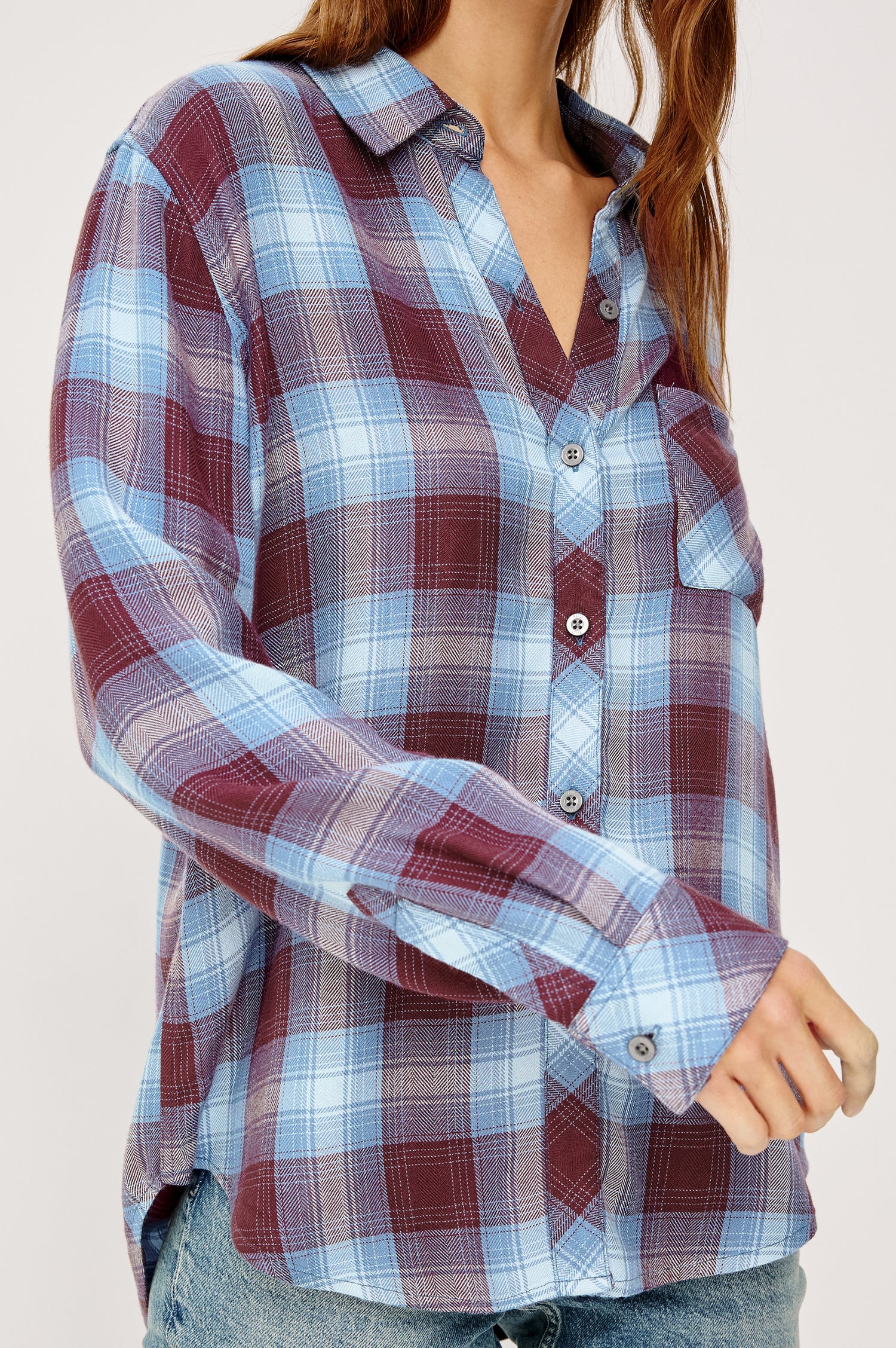 HUNTER SHIRT - CERULEAN MULBERRY