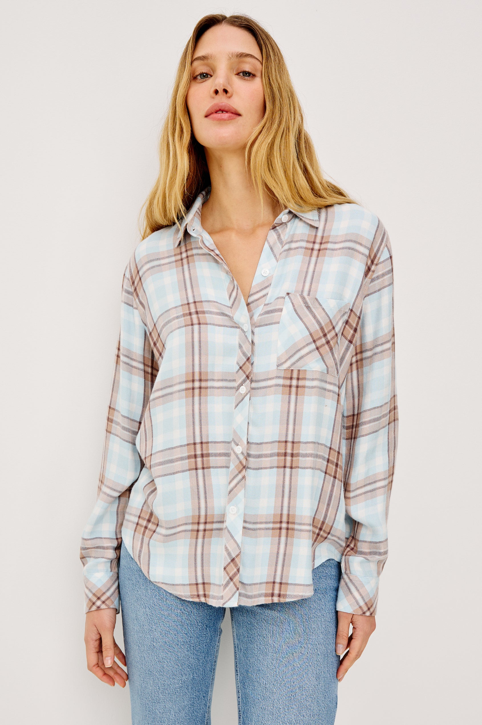 HUNTER SHIRT - CHAMBRAY IVORY DUNE