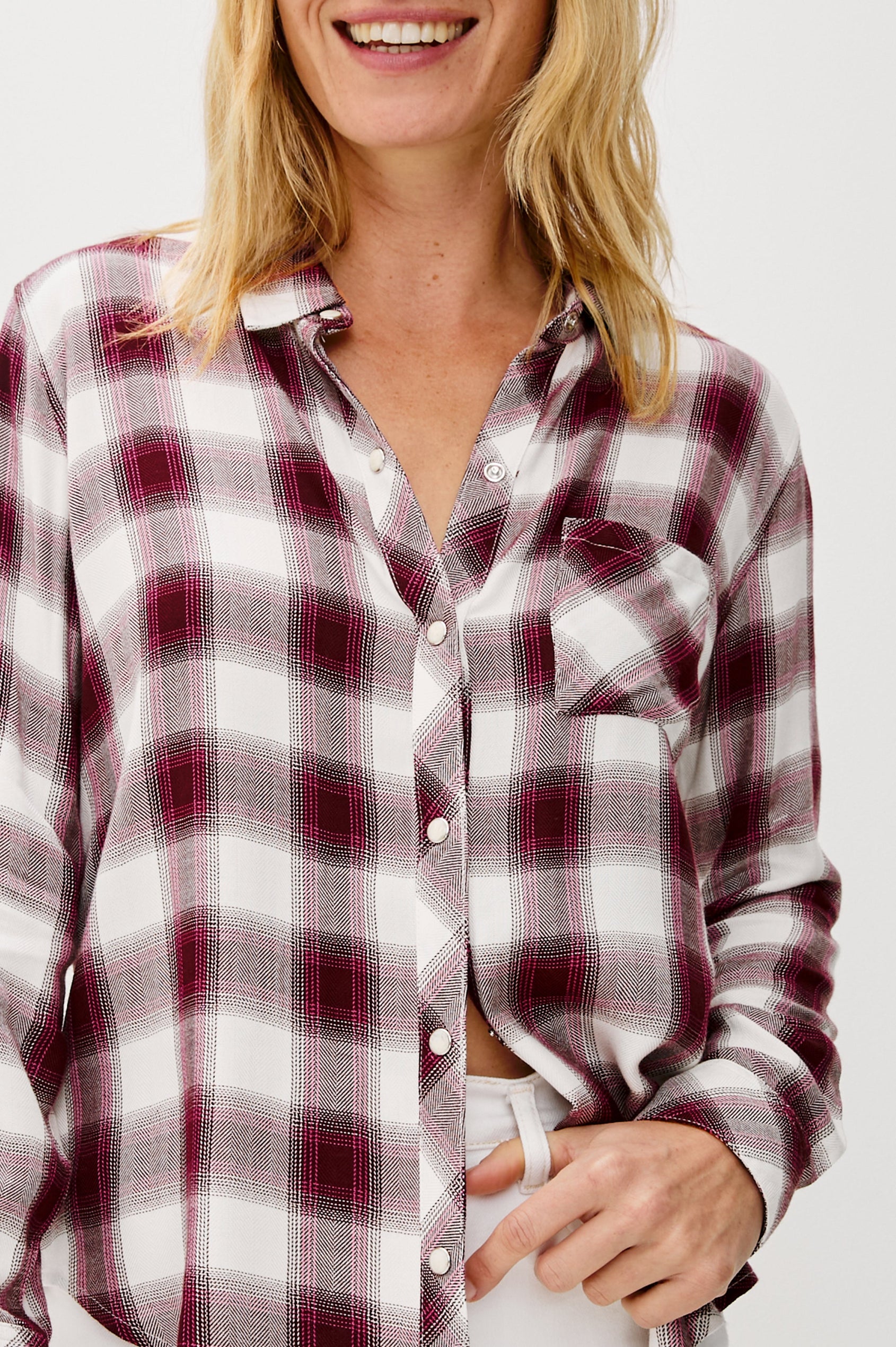 HUNTER SHIRT - RASPBERRY WINE
