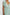 Iona Short Sleeve Midi Dress with Flutter Sleeves, a Deep V Neck with Ties, and a Shirred Waist in Seaview Stripe Colorway, Vertical Stripes in Browns, Blues and Creams - Front View Featured on Model 