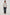 Ivan button front collared shirt with long sleeves and two chest pockets in horizontal stripe - lunar rock stripe colorway. Full Body Front View on Model Shown.