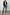 Jac Double-Breasted Blazer with Two Front Flap Pockets and a Notched Label in Black Twill Colorway - Front Full Body View Featured on Model