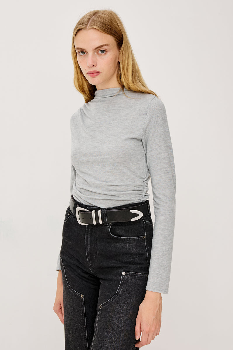 JOELLE TOP - HEATHER GREY – Rails Canada