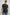 Johnny Short Sleeve T-Shirt with a Crew Neck, Chest Patch Pocket and Small Slits at the Side Hems in Carbon Colorway - Front View Featured on Model