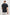 Johnny Short Sleeve T-Shirt with a Crew Neck, Chest Patch Pocket and Small Slits at the Side Hems in Carbon Colorway - Back View Featured on Model