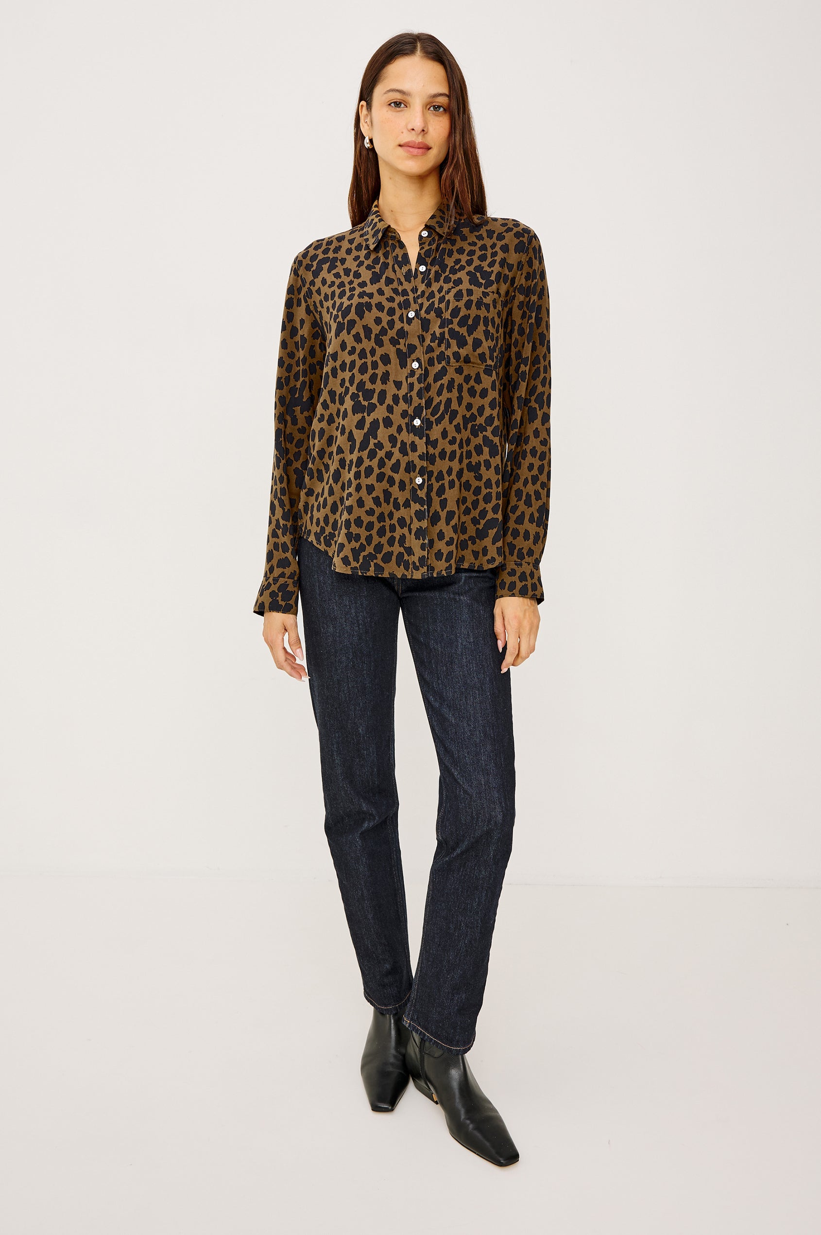 JOSEPHINE SHIRT - TEAK SPOTTED