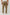Julian Pants with an Elastic Waist, Two Front Pockets and Two Back Welt Pockets in Barley Colorway - Back View Featured on Model 