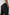  Julian Pants with an Elastic Waist, Two Front Pockets and Two Back Welt Pockets in Washed Black Colorway - Back View Featured on Model 