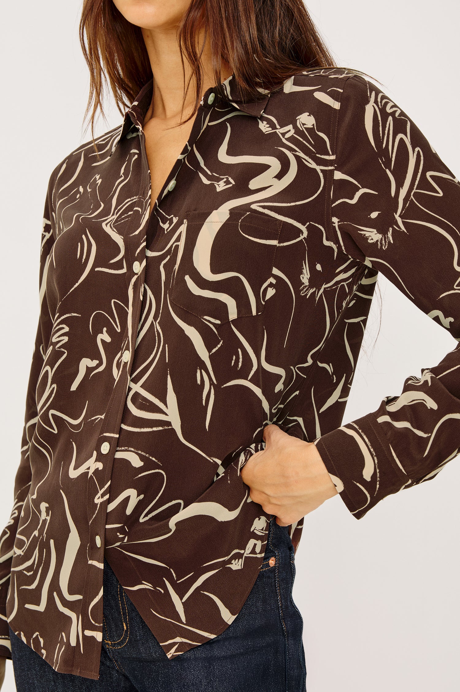 KATE SHIRT - BROWN COLT