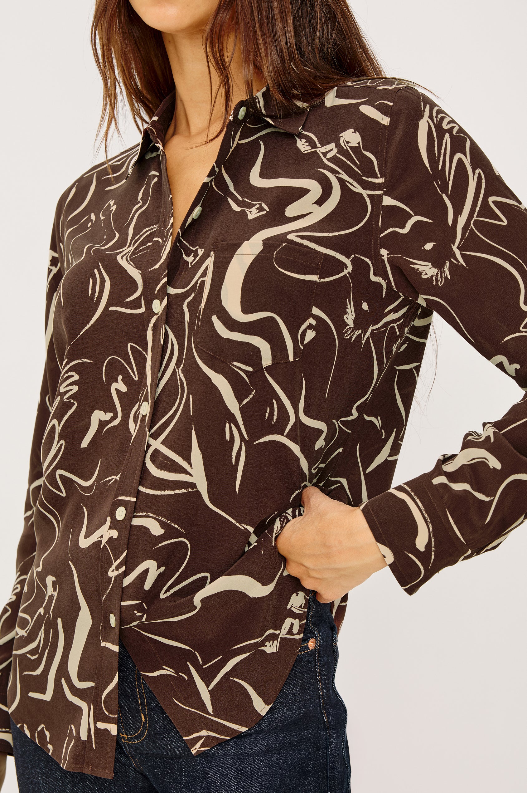 KATE SHIRT - BROWN COLT