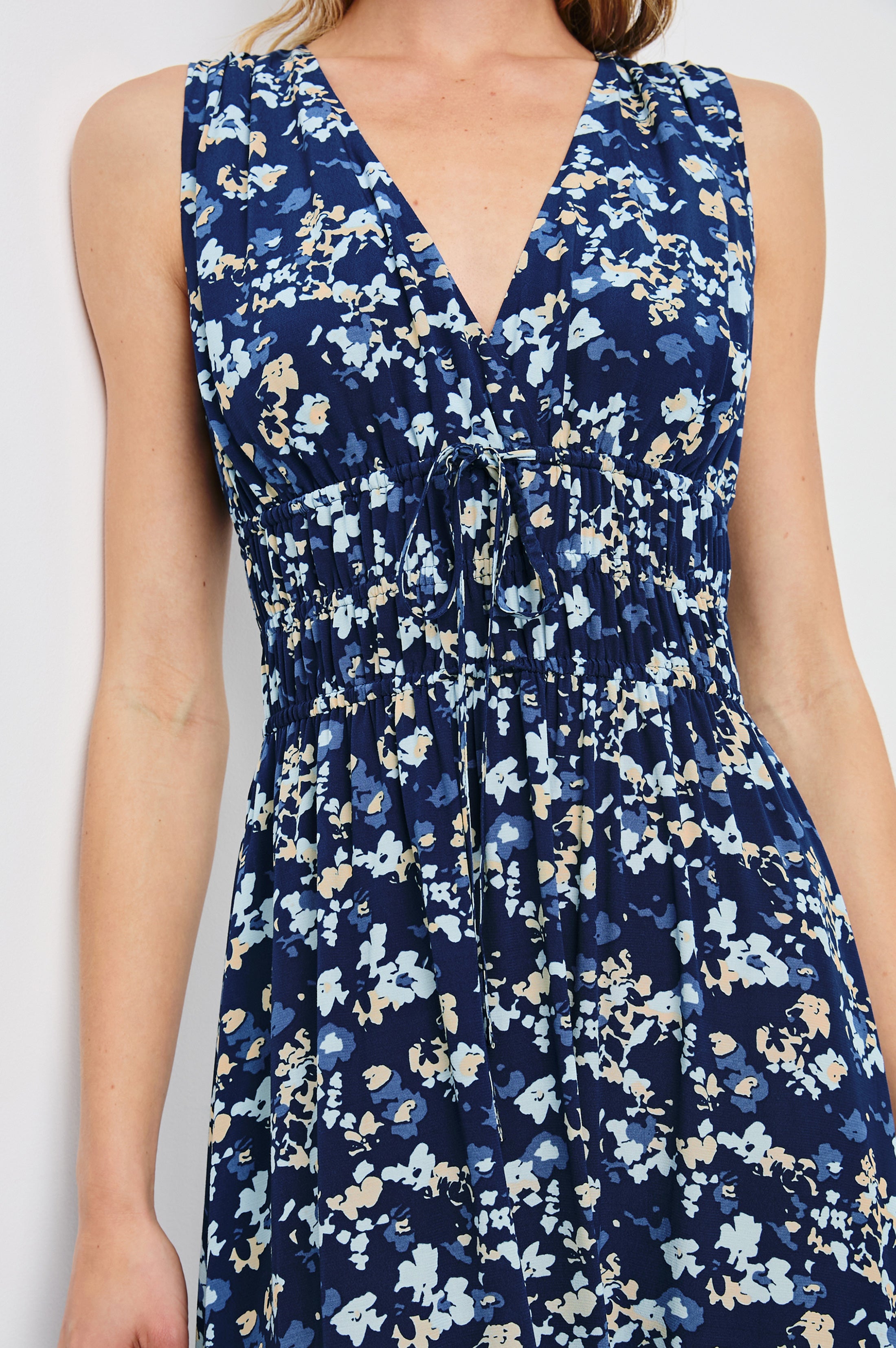 LILITH DRESS - NAVY FLORA – Rails Canada