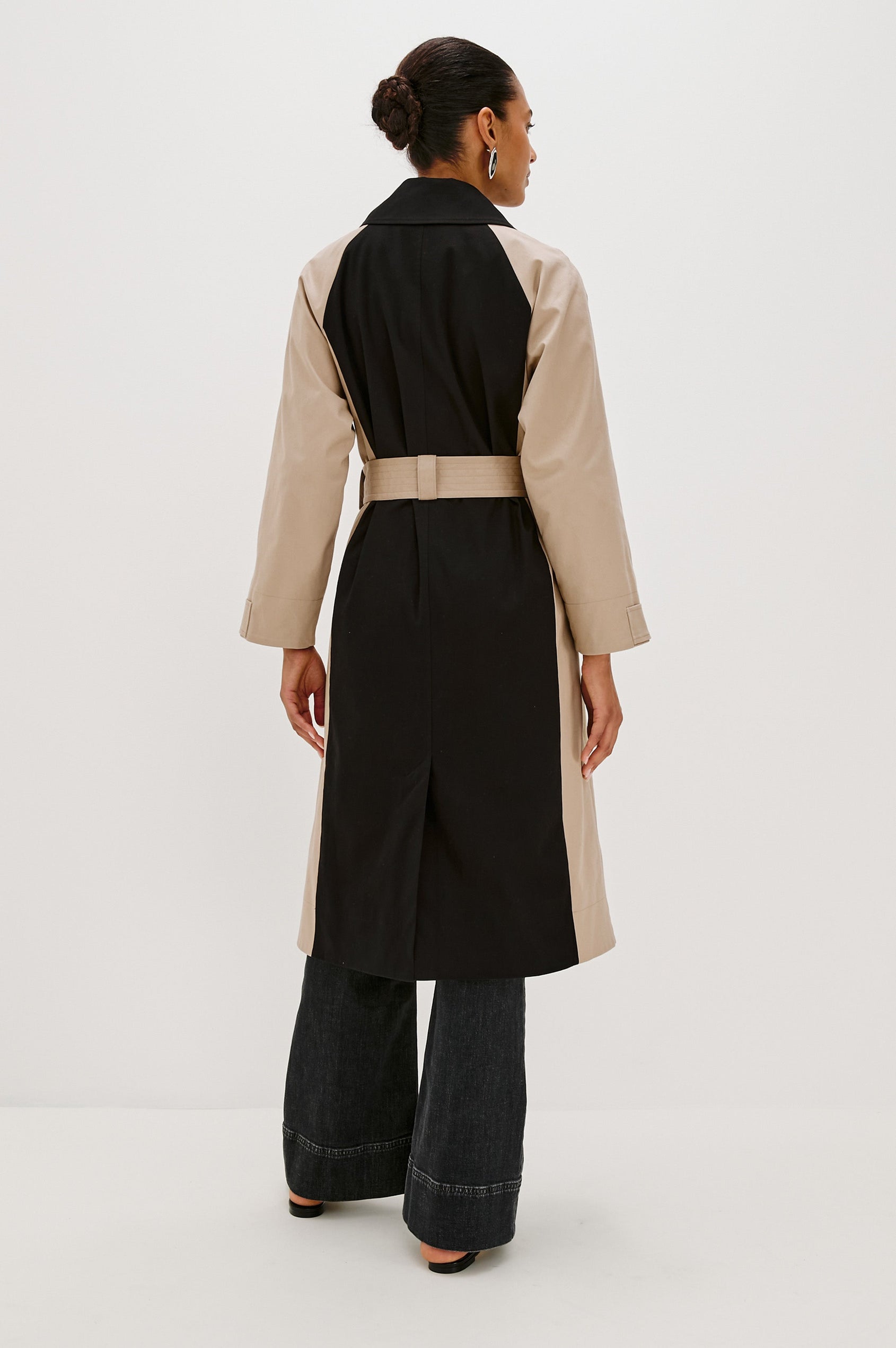 MAUD COAT - BLACK TAUPE