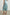 Maya Midi Skirt with Mid-Thigh Side Slit in Clearwater Colorway - Back View Featured on Model