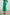 Maya Midi Skirt with Mid-Thigh Side Slit in Jade Colorway - Back View Featured on Model