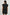 Miley Cropped, Short-Sleeve, V Neck Top with Flutter Sleeves and Textured Fabric in Black Colorway - Back View Featured on Model