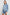 Mulholland Indigo Trucker Style Denim Jacket with 2 Front Pockets, Front Buttons, and Daisy Embroidery Details - Front View On Model at a Slight Angle
