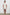 Nova Shorts with a Drawstring Waist, a Raised Jacquard Pattern, Two Front Pockets and a Back Patch Pocket in Ecru Colorway - Front Full Body View Featured on Model