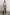 Opera Below-the-Knee Length Coat with V Neck, Three-Button Closure and Two Front Flap Patch Pockets in Heather Latte Colorway - Front Full Body View Featured on Model