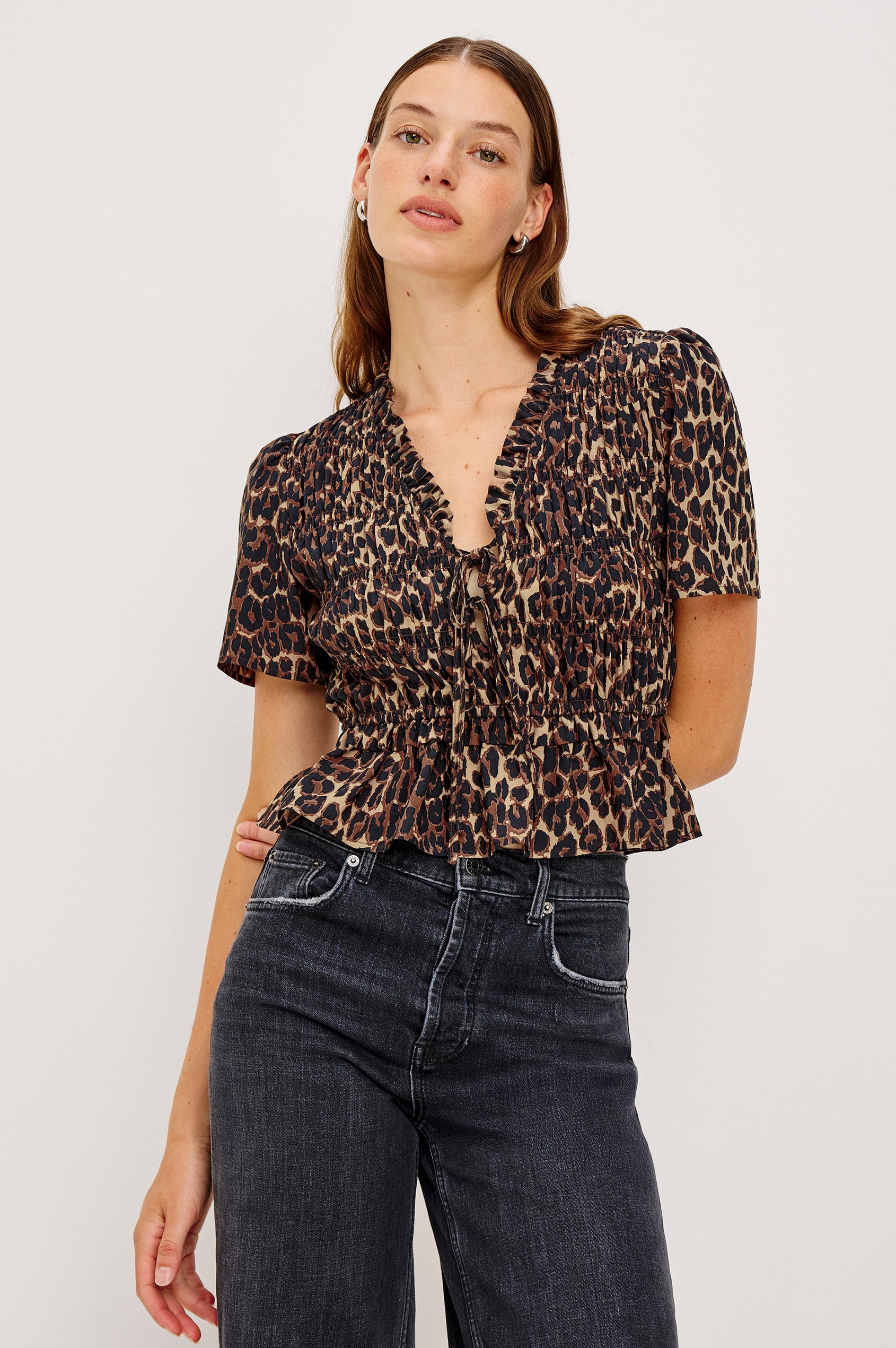 PORTIA TOP - BROWN NALA