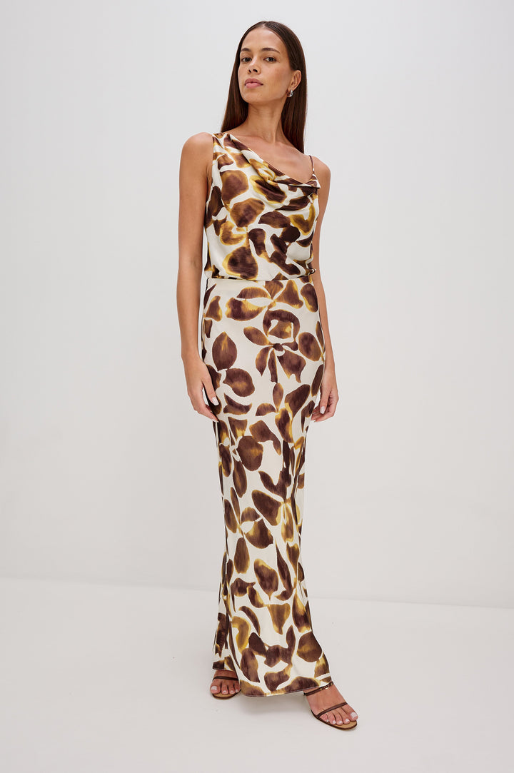 ROMINA SKIRT - ESPRESSO LILY