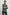 Runson Long-Sleeve Button Down with a Chest Patch Pocket in Heather Green Colorway - Front View Featured on Model