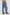 The Sanderson is a wide leg pull on pant with an encased drawstring waist tie, it has workwear inspired contrast topstitching on the front leg panels. Back view featured on model.